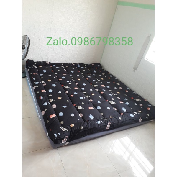 Nệm Topper Bông trải sàn gấp gọn size ( 1m~1m8x2m)