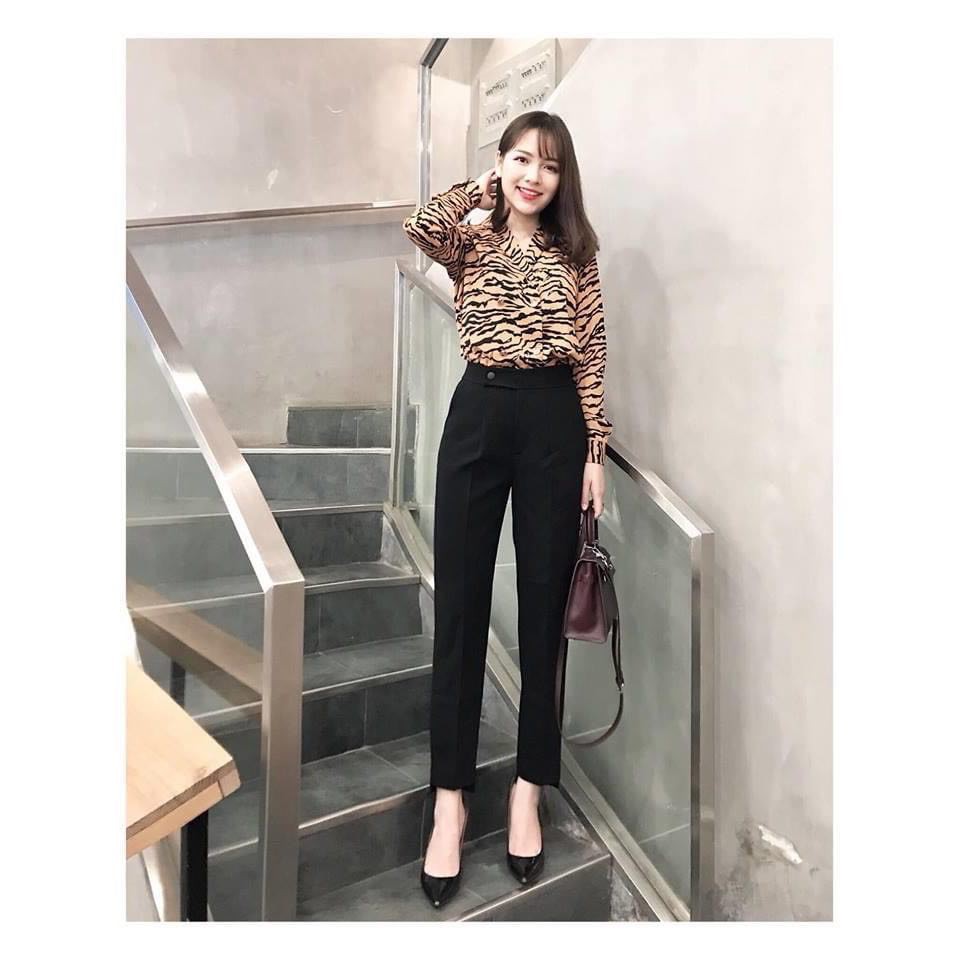 Quần baggy công sở ống đứng chất đẹp thời trang Rosara Sp94