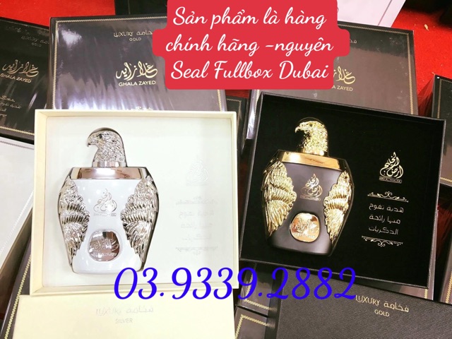 Nước hoa Dubai Đại Bàng Gold - Ghala Zayed Gold | Thế Giới Skin Care