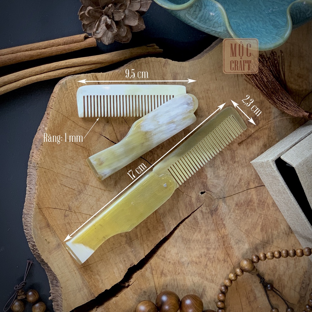 Lược sừng gấp gọn mini, phù hợp mang theo bên mình | TU08