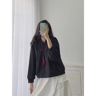 Áo hoodie thắt dây đôi