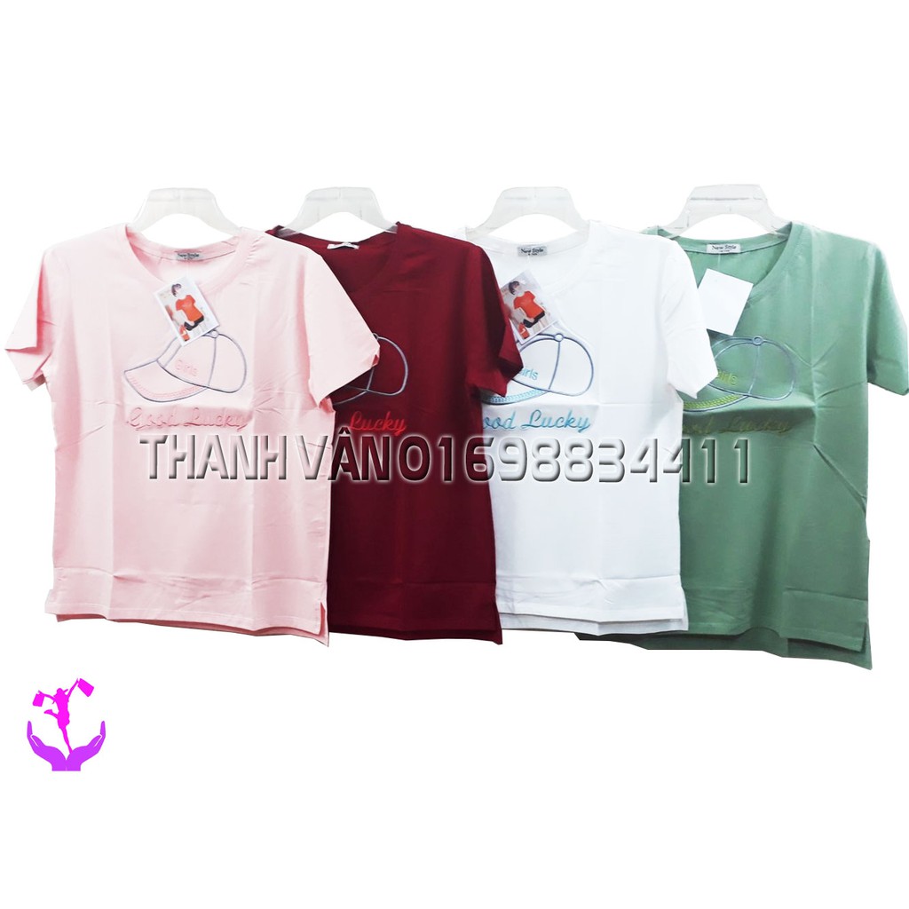 Áo thun nữ cổ tròn tay ngắn giá tốt -2998