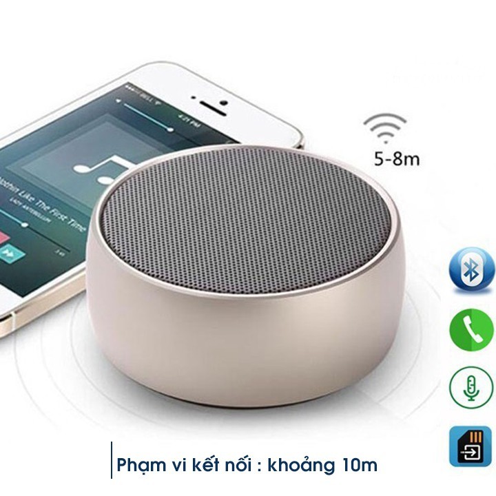 Loa Bluetooth Mini BS02 ⚡️Đ𝐈̉𝐍𝐇 𝐍𝐇𝐀̂́𝐓⚡️ Bass Hay, Thiết kế sang trọng, Nhỏ gọn, Tiện lợi, Hỗ trợ Thẻ Nhớ