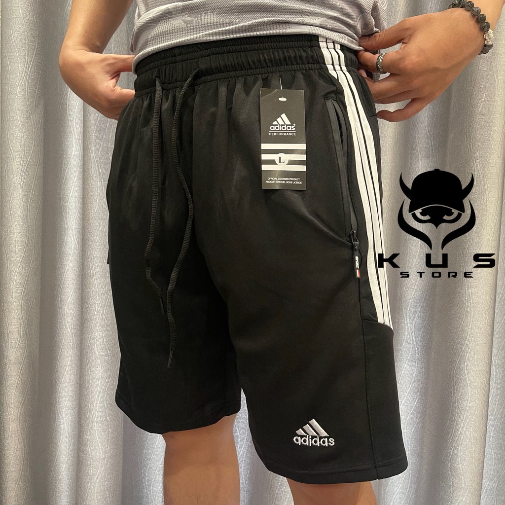 Quần Đùi Thể Thao Nam Gym Runing 3 sọc thun lạnh mềm mại mẫu mới 2021 | BigBuy360 - bigbuy360.vn