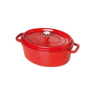 Nồi gang oval Staub Đỏ cherry 31cm