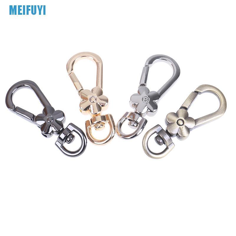 Móc Kẹp Túi Xách Bằng Kim Loại Hình Hoa 439v