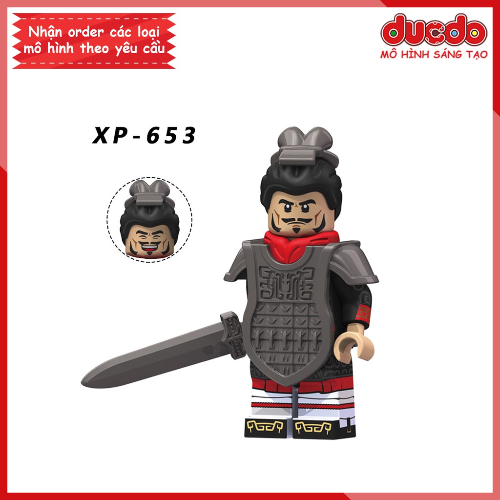 Minifigures lính Tần vương Tần Thủy Hoàng - Đồ chơi Lắp ghép Xếp hình Mini trung cổ Koruit KT1088