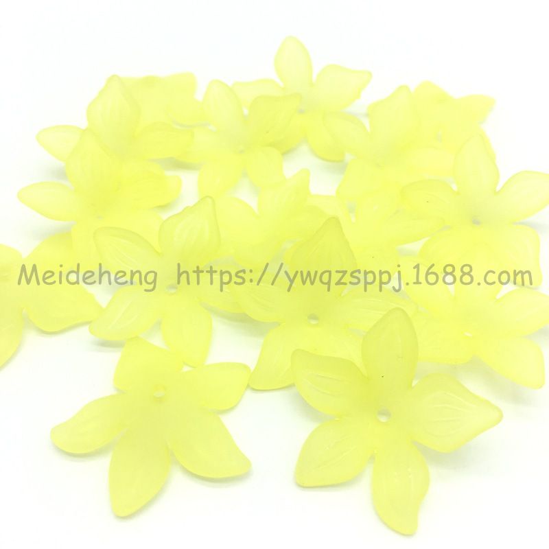 (50g)Hoa nhựa mộc lan cánh mờ 29mm, nguyên liệu làm trâm, trang sức cổ trang, nguyên liệu diy, Sỉ phụ kiện Khánh Huyền