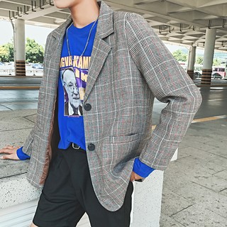 [ORDER] Áo khoác blazer vải len mùa đông có đường kẻ đỏ