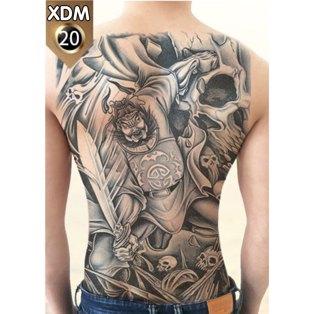 Hình Xăm Dán Kín Lưng Bất Động Minh Vương