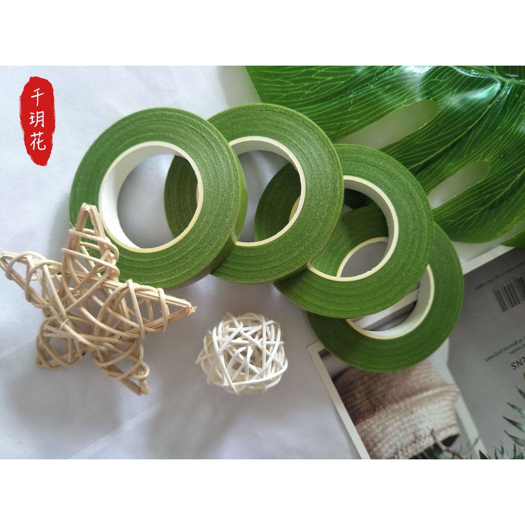 Băng keo sáp, băng dính sáp, sáp quấn cành hoa voan,hoa giấy,hoa đá pha lê, làm đồ trang trí handmade