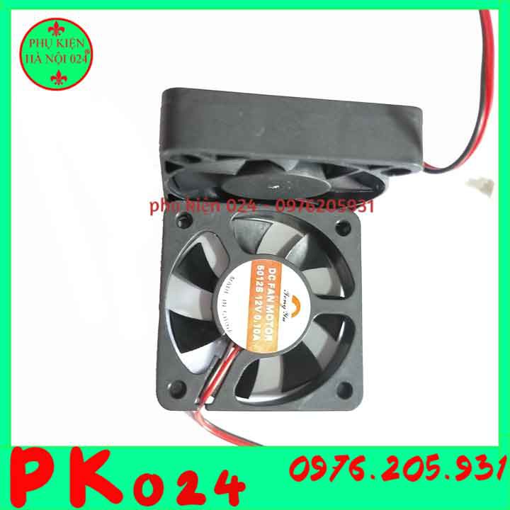 Bộ 2 Quạt Tản Nhiệt 12V Tốc Độ Cao 5x5x1cm Dòng 0.1A