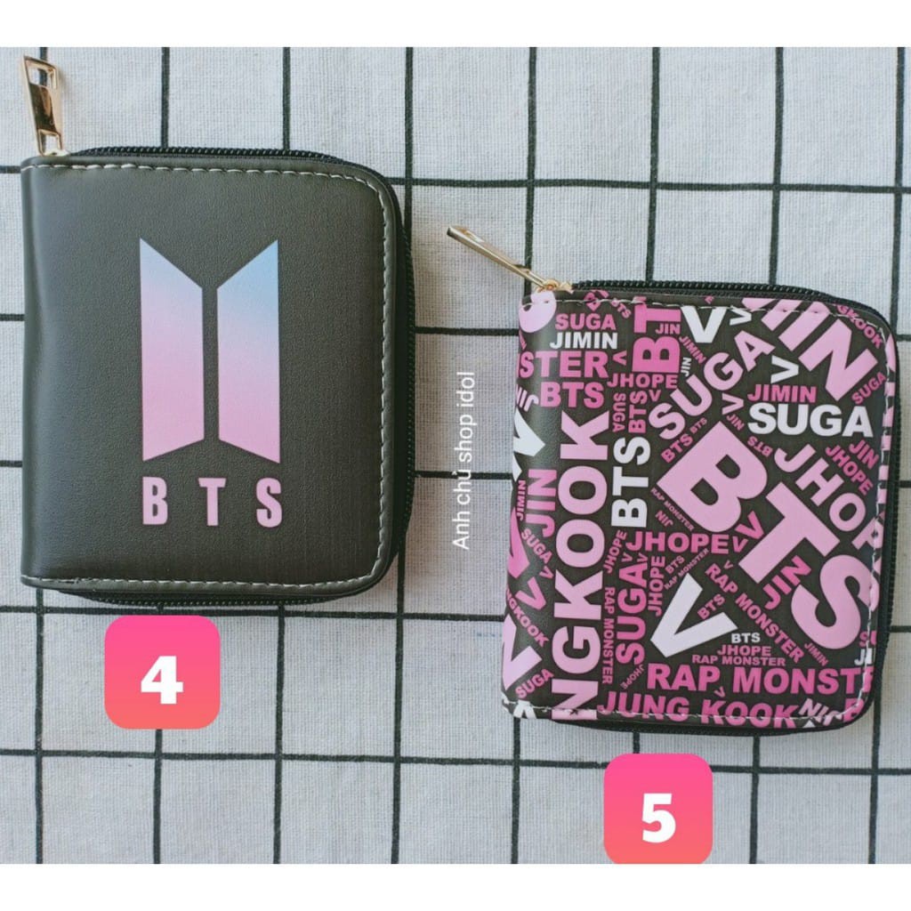 Ví tiền hình nhân vật Bangtan Mang mẫu mới B6C04