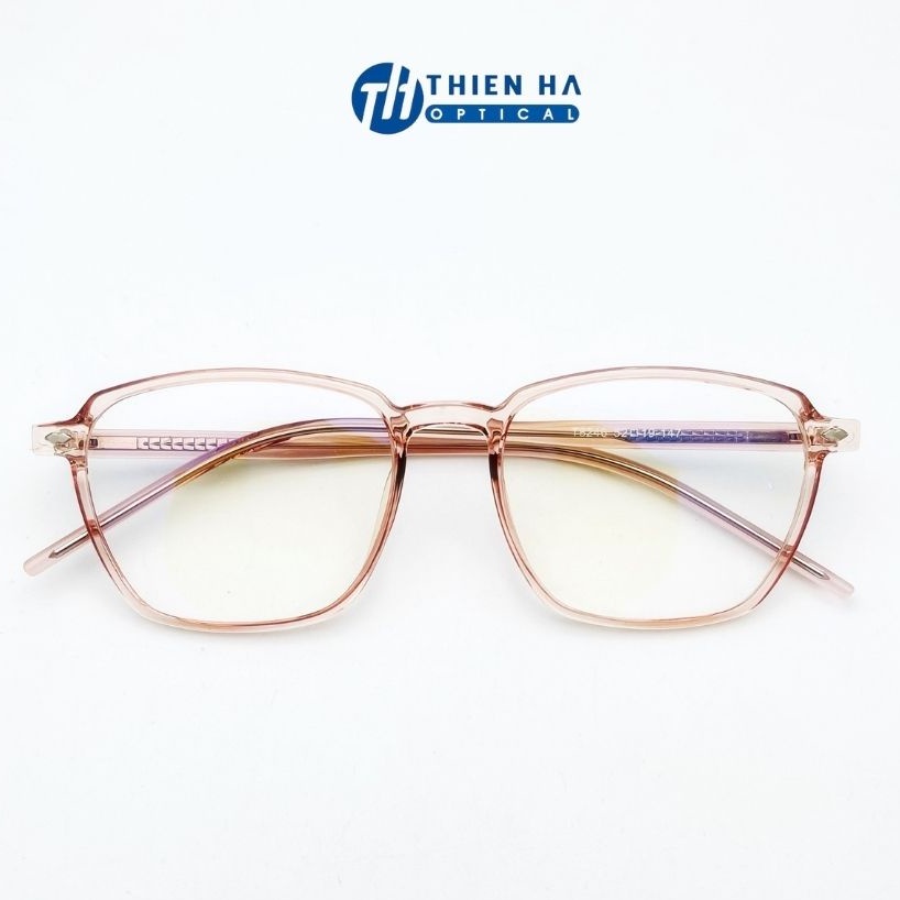Gọng kính nam nữ vuông Thiên Hà Optical chất liệu nhựa cao cấp gọng cốt thép chắc chắn trẻ trung hợp cả cận nặng TH8246