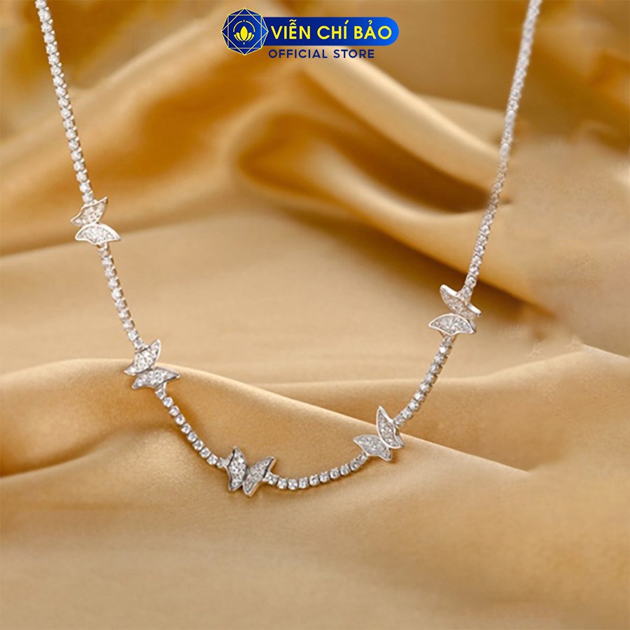 Dây chuyền bạc nữ Chocker Butterfly chất liệu bạc 925 thời trang phụ kiện trang sức Viễn Chí Bảo D000202