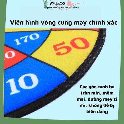 Phi tiêu đồ chơi thiết kế mới an toàn - Bảng phi tiêu mềm và gắn dính thiết kế mới cao cấp cho bé yêu A365