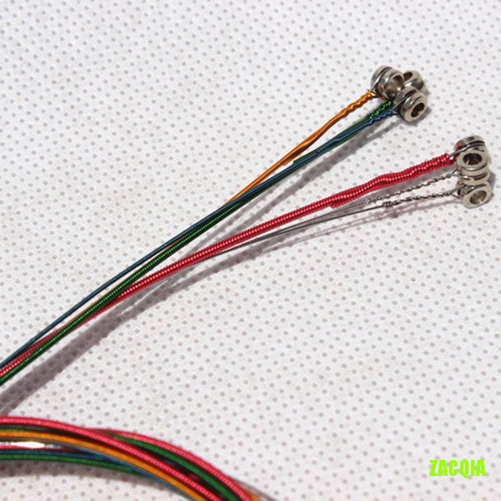 Set 6 Dây Đàn Nhiều Màu Sắc Cho Đàn Guitar