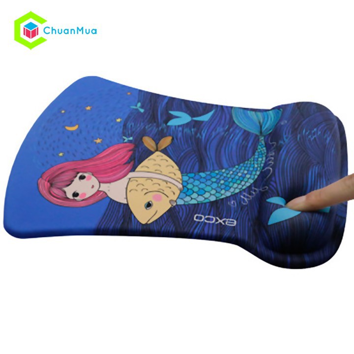 Miếng Lót Chuột Cute Dễ Thương Bàn Di Chuột Có Đệm Tay Silicon ( Kê Chuột Chống Mỏi, Mousepad, Văn Phòng, ...)