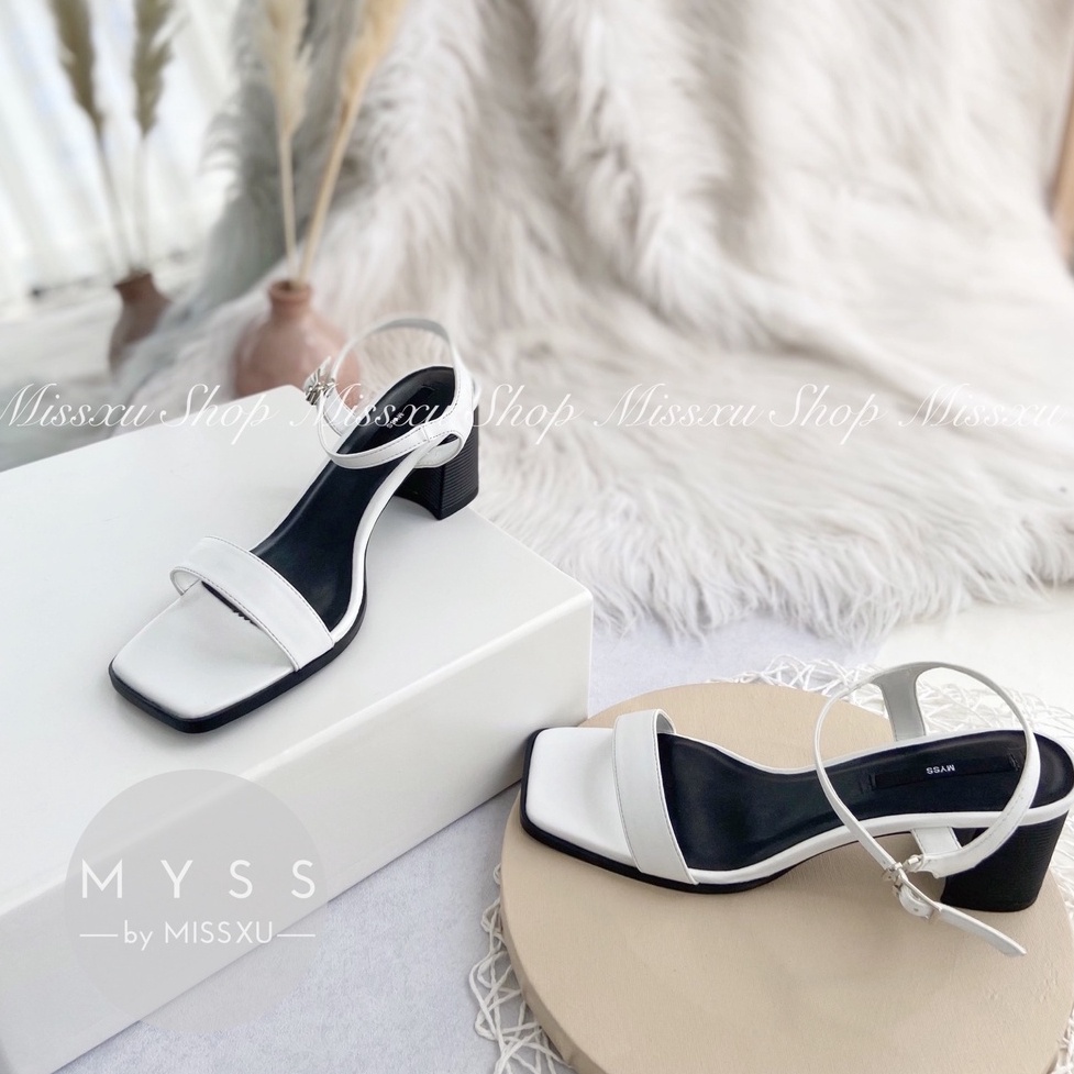 Giày sandal nữ bản ngang lớn 5cm gót vân thời trang MYSS - SD131