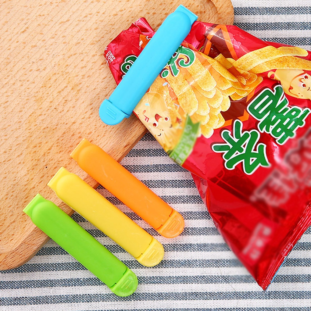 10pcs Sealing Clip Plastic Food Bag Sealing Clamp Portable Kitchen Snack Sealer Color Random broxah