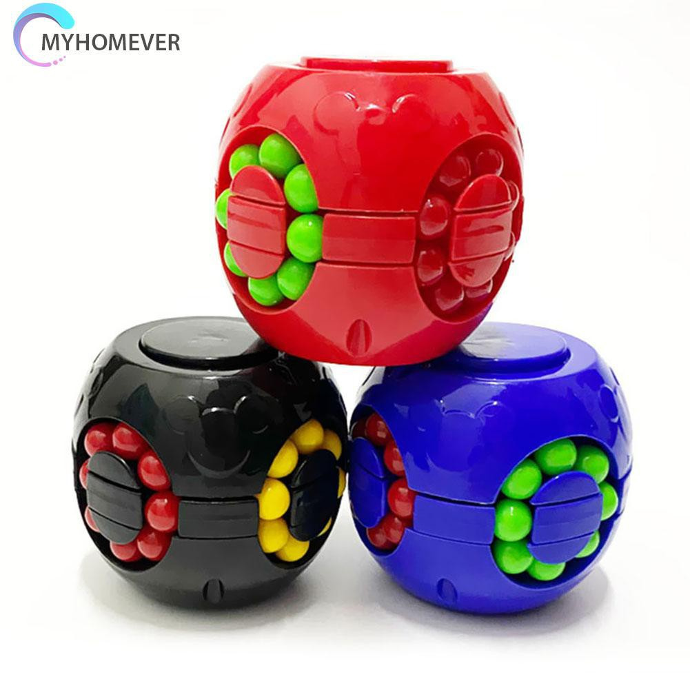 Pop It Fidget Đồ chơi Colorful Magic Cube Little Magic Bean Rotating Cube Kids Stress Relief Đồ chơi