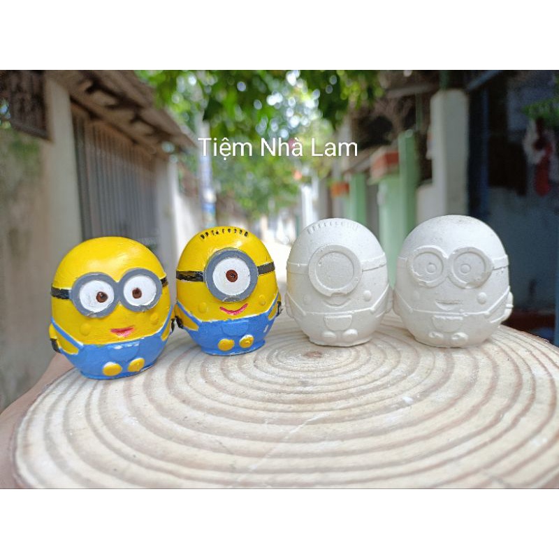 combo 2 Tượng thạch cao minion size mini