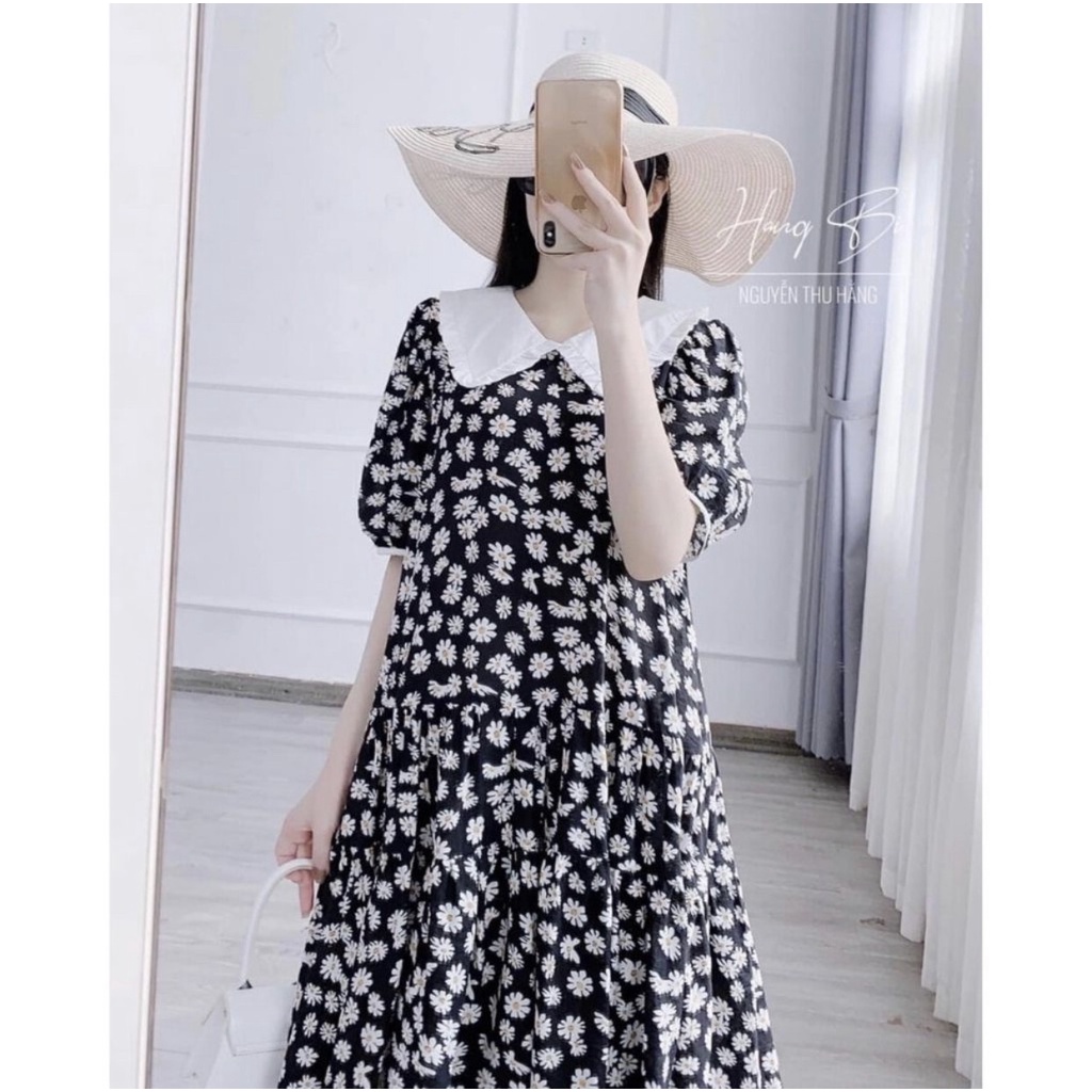 Đầm Bầu Váy Bầu Thời Trang Thiết Kế Cúc Họa Mi Chất Luạ Mềm Mát Freesize (45-70kg) A076 Lin Store66