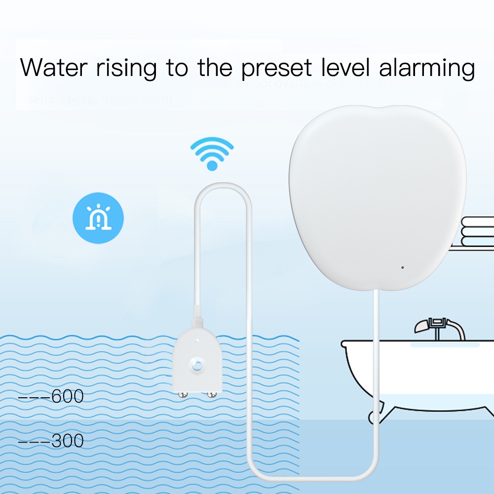 Thiết bị cảm biến rò rỉ nước thông minh MOES kết nối wifi bảo vệ an toàn cho nhà ở