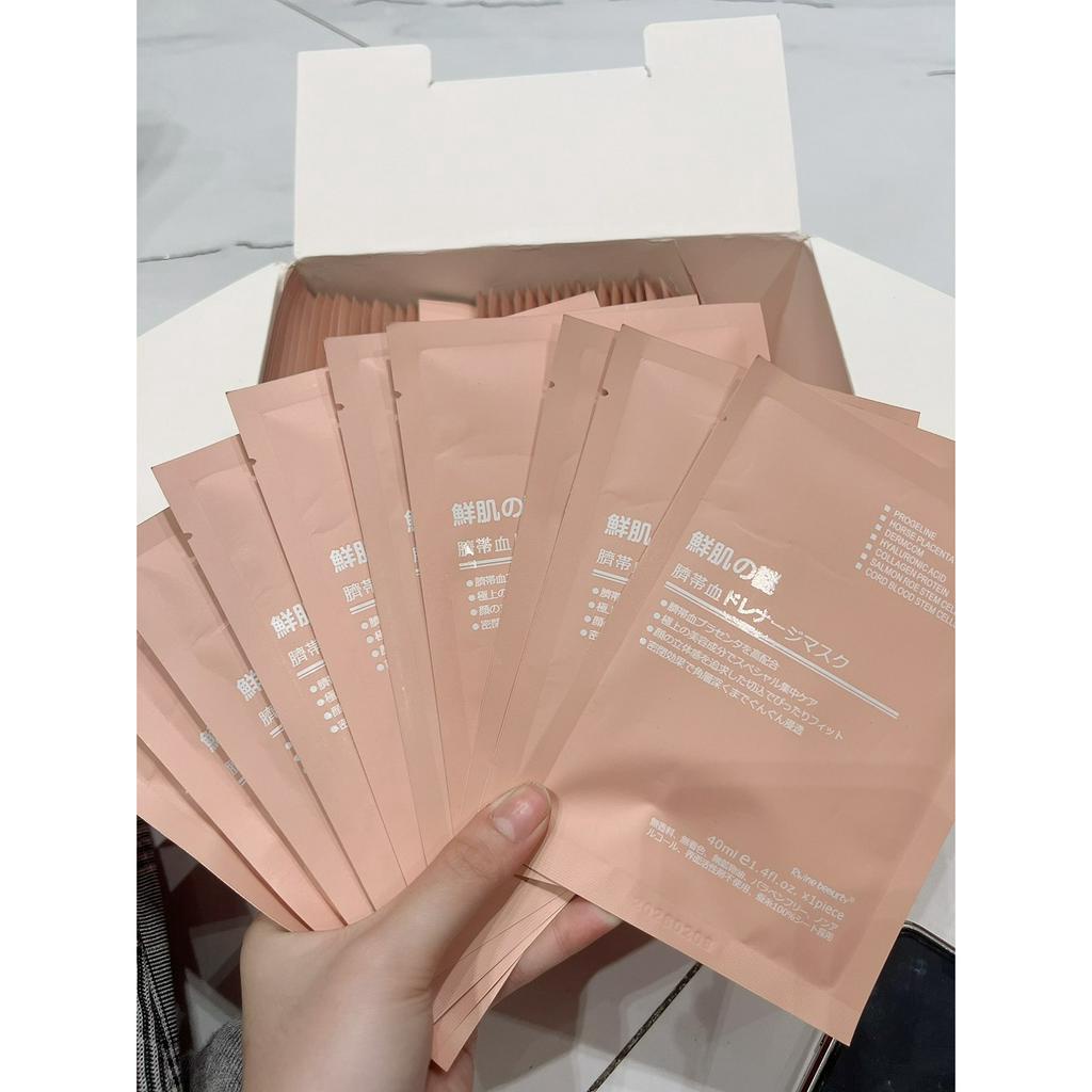 Mặt Nạ Nhau Thai Cừu, Cấp Ẩm, Bổ Sung Collagen, Ngăn Ngữa Lão Hóa Rwine Beauty Nhật Bản