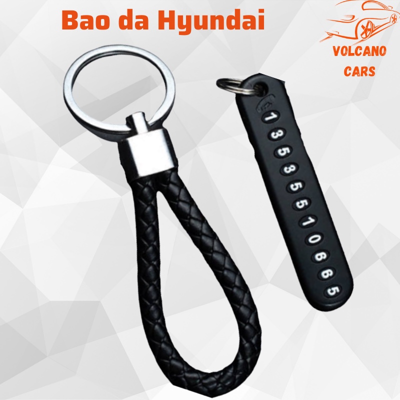 Bao da chìa khóa ô tô Hyundai ốp bảo vệ chìa bền đẹp và chắc chắn cho các loại smartkey Hyundai Accent, Santafe, Kona