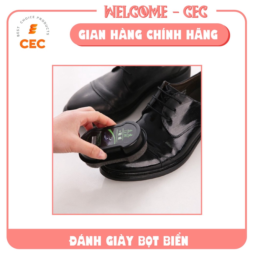 Bộ Bọt biển đánh giầy LIJIE, đồ da siêu bóng kèm Lọ xi 30ml XBB02
