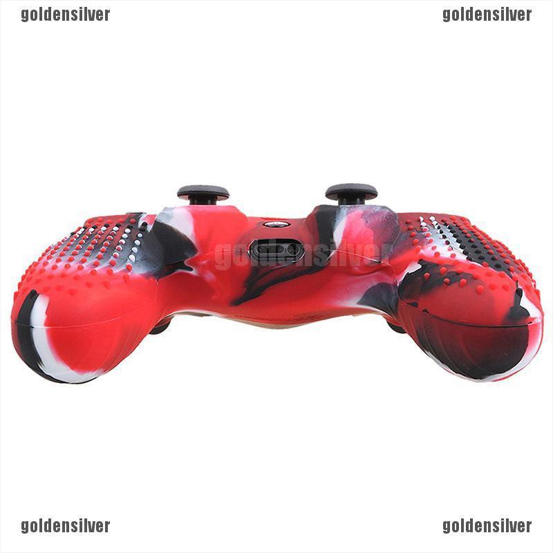 Vỏ Silicon Cao Su Họa Tiết Rằn Ri Bảo Vệ Tay Cầm Chơi Game PlayStation 4 PS4