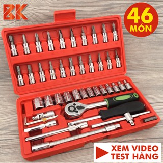 [FREESHIP] Bộ dụng cụ 46 chi tiết ( 46 món ) sửa chữa ô tô, xe máy, đồ dụng - ĐA CHỨC NĂNG cần thiết cho mọi gia đình