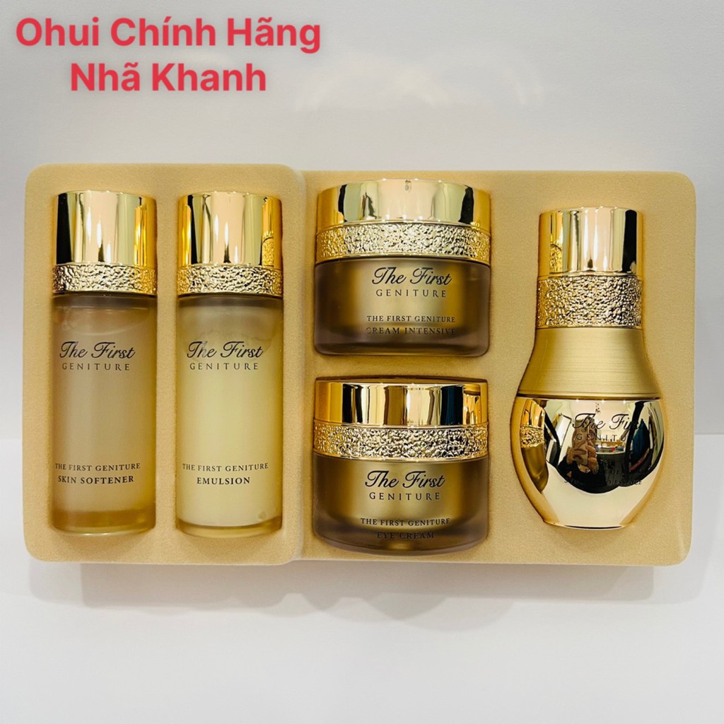 Bộ tái sinh da Ohui The First Geniture Special Gift Set 5 sản phẩm - Nhã Khanh Ohui