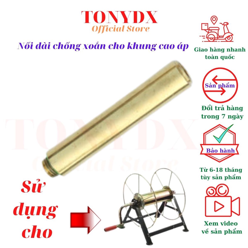 Bộ chống xoắn dùng cho khung cuộn dây máy xịt rửa xe gia đình, máy bơm cao áp, bằng đồng chịu áp lực cao Tonydx store