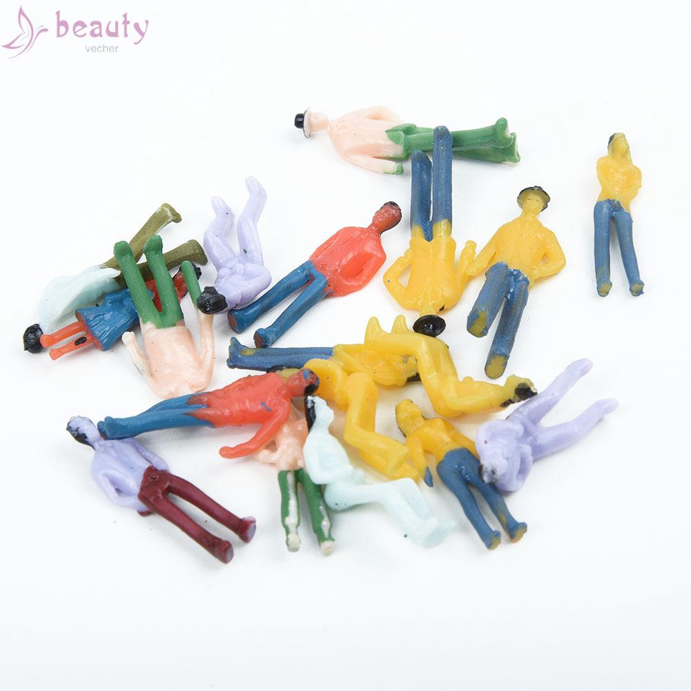 Bộ 25/100 Mô Hình Người Bằng Nhựa Tỉ Lệ 1:75 Dùng Trang Trí