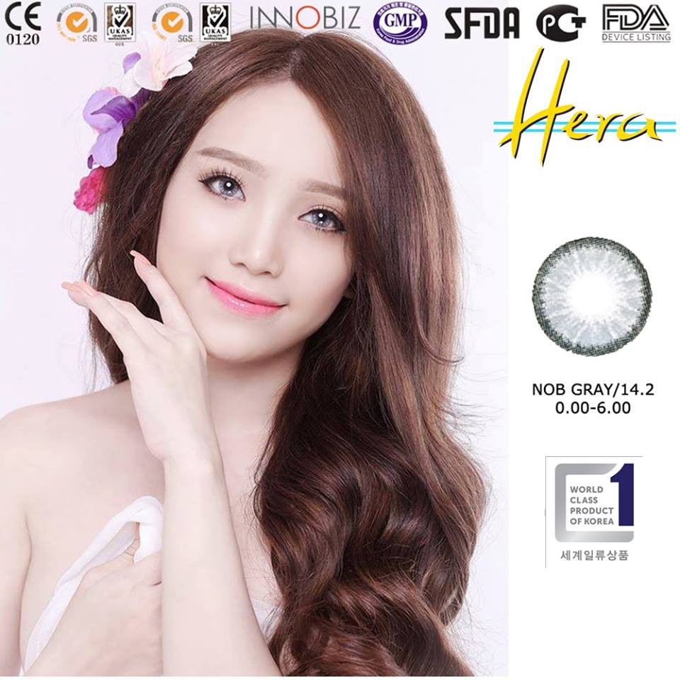 Lens xám khói có độ- 14.2mm (NOB GRAY)