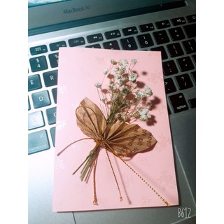 Thiệp hoa khô handmade