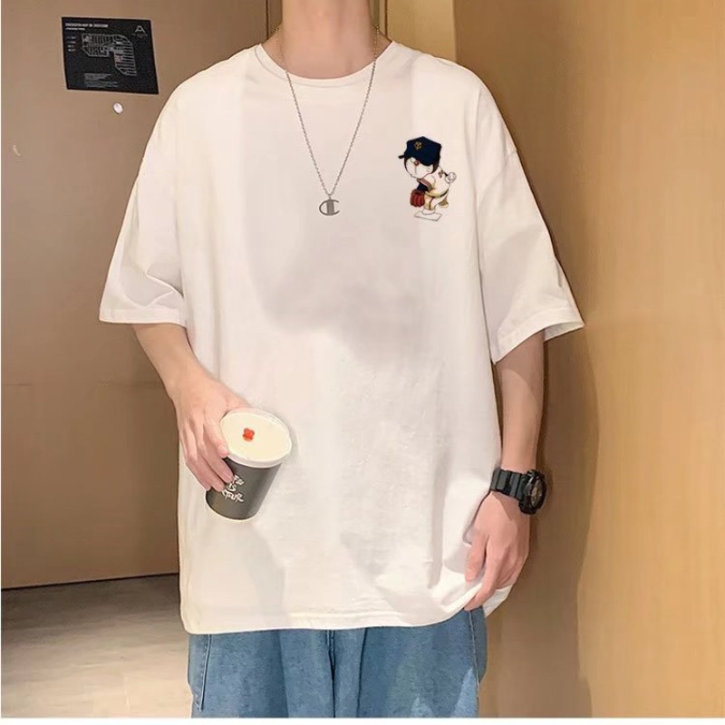 Áo Thun Ngắn Tay Oversize In Họa Tiết Doraemon Cá Tính Theo Phong Cách Mùa Hè Dành Cho Nam / Nữ / SIze M-8XL