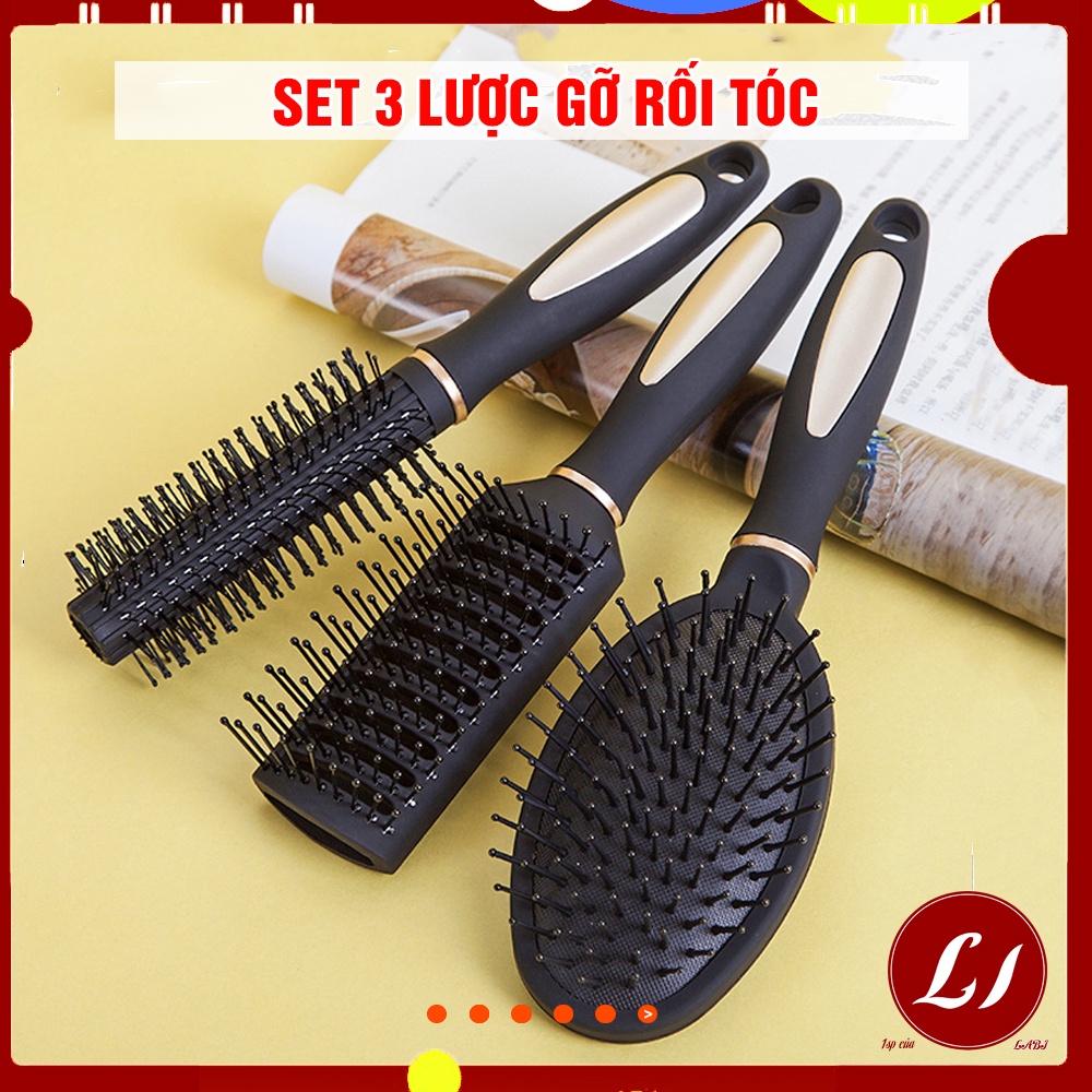 Set 3 Lược gỡ chống rối tóc đa năng