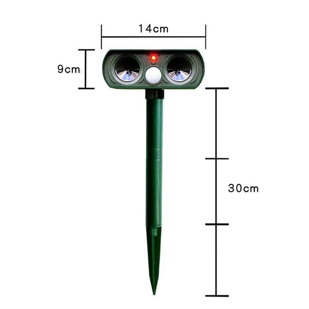 Thiết Bị Đuổi Chim Bằng Sóng Siêu Âm Chống Thấm Nước Tiện Dụng Cho Sân Vườn