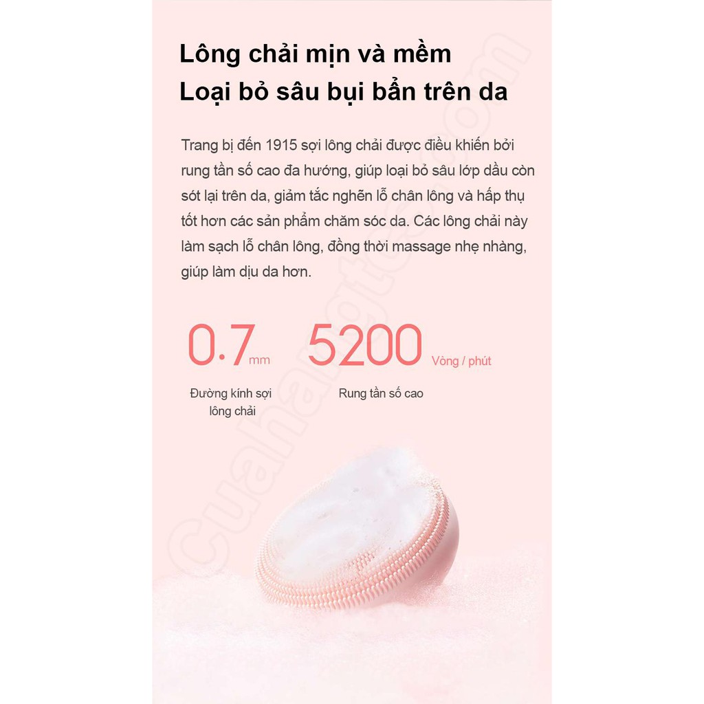 Máy rửa mặt bằng sóng âm Xiaomi Mijia sonic