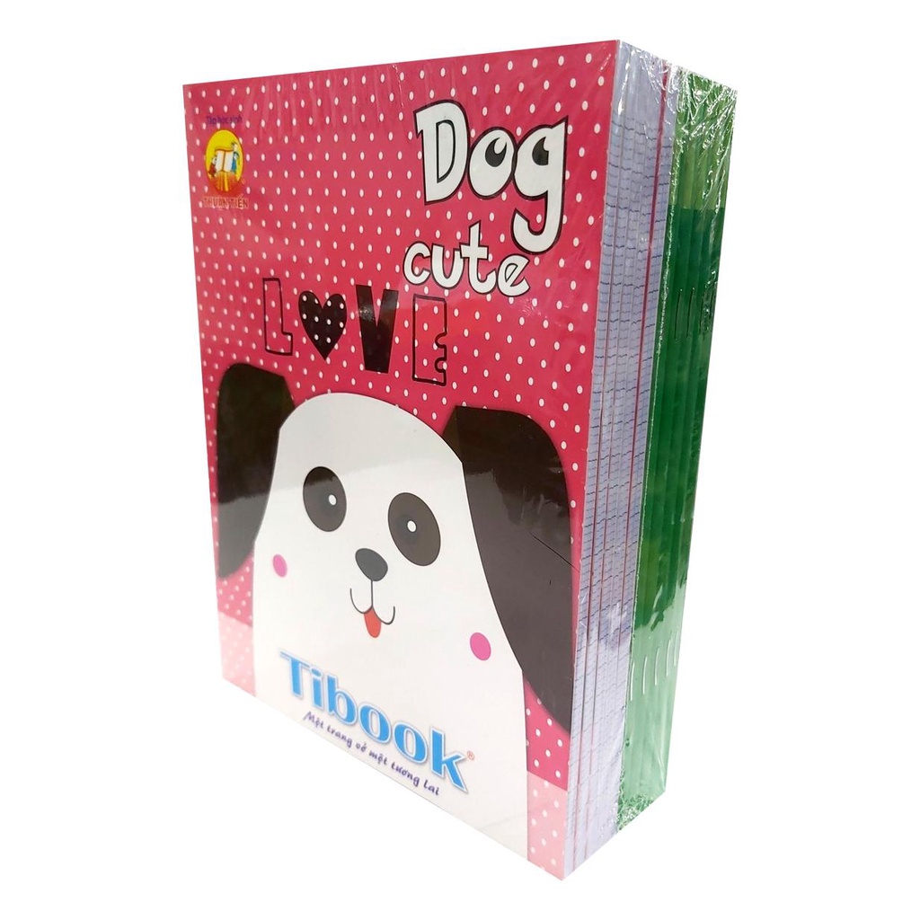 ( 1 Lốc ) Tập Vở Dog Cute 96 200 Trang KT:158x205mm Độ Dày 80 Gsm ( Vừa ) Tân Thuận Tiến Camshop