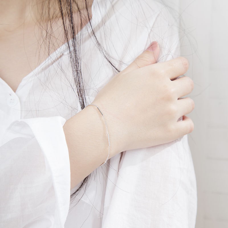 Vòng tay Bạc ý 925 thời trang dây nhỏ nữ