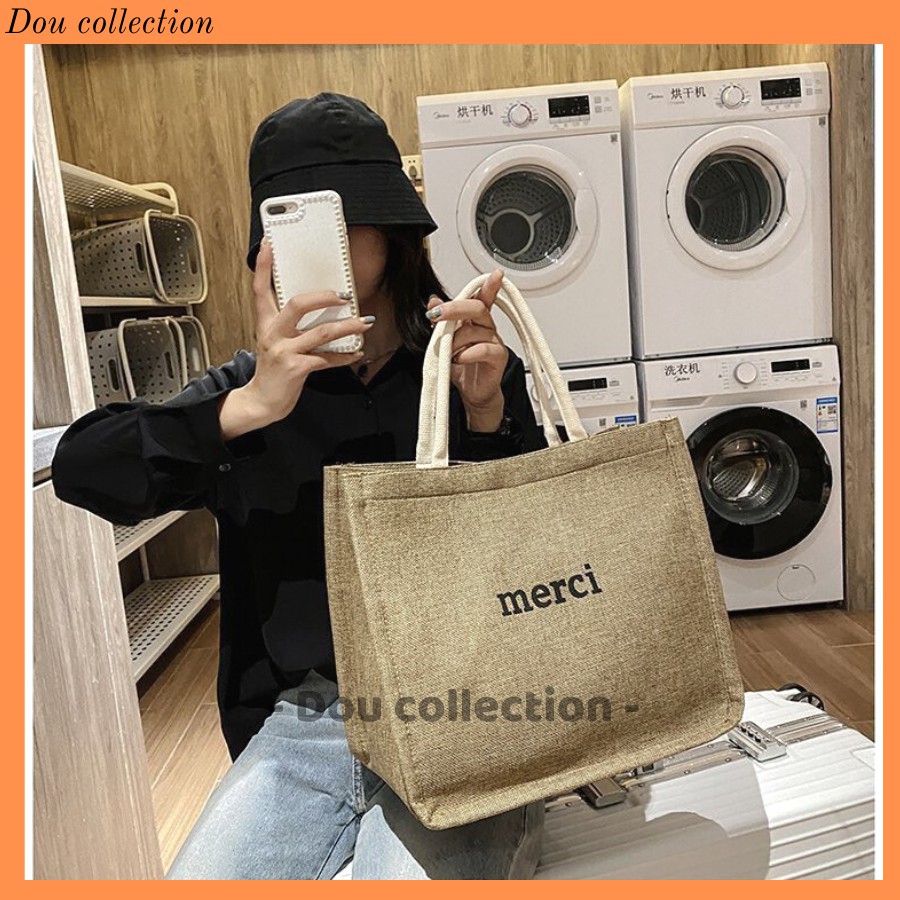 [NowShip2h] Túi Cói Merci ( Túi Xách Tay ) Cao Cấp Loại 1 Form Lớn Đi Biển 2 Lớp Phong Cách Vintage - Mã XT037 | BigBuy360 - bigbuy360.vn