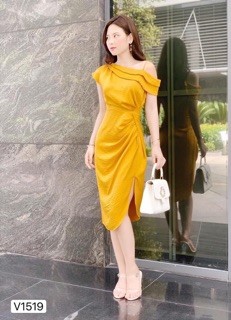 Váy vàng hot hit dự tiệc