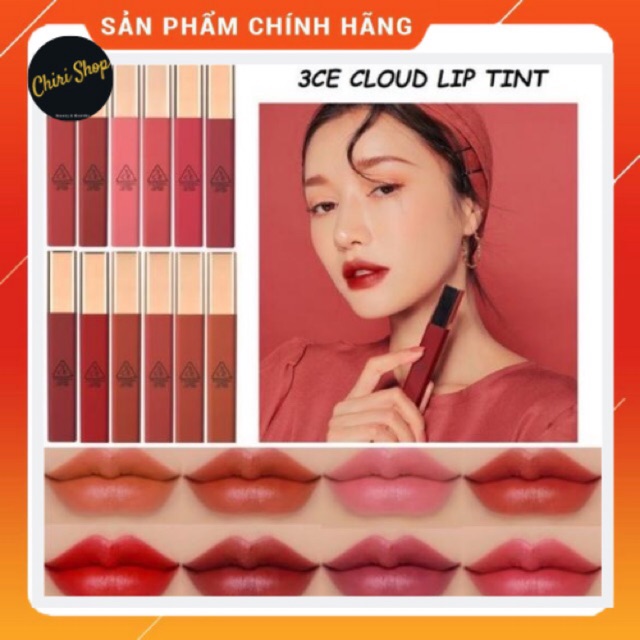 Son kem 3CE xinh lung linh [CHÍNH HÃNG] Cloud Lip Tint | BigBuy360 - bigbuy360.vn