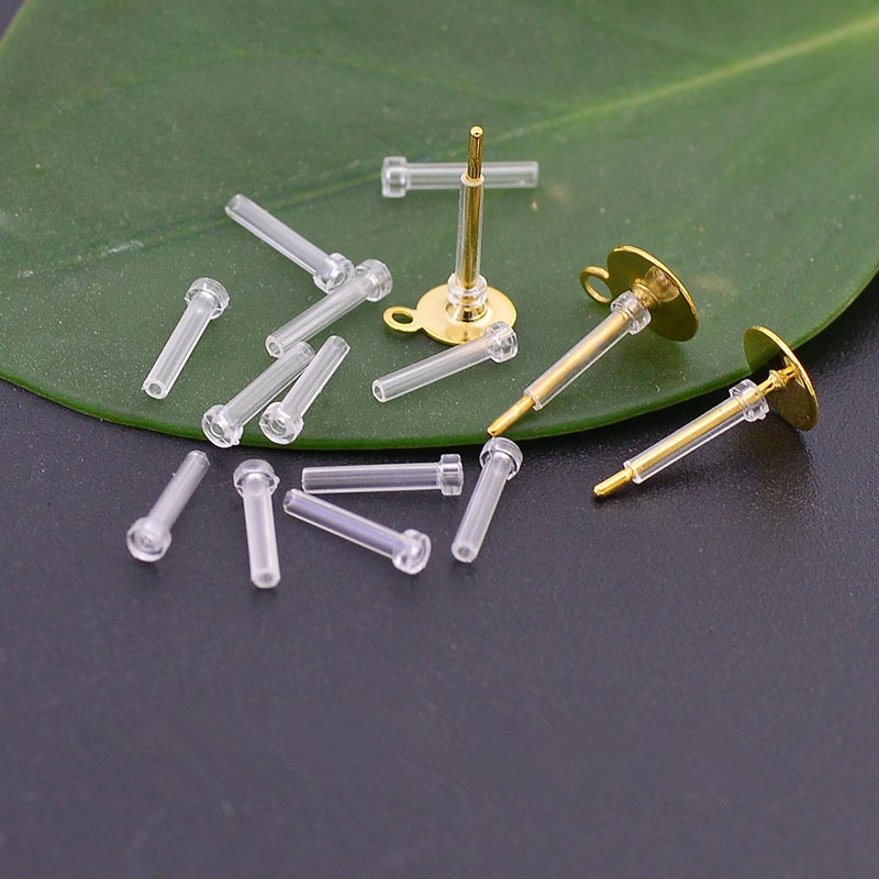 Khuyên Tai Cao Su Trong Suốt Không Gây Dị Ứng A692