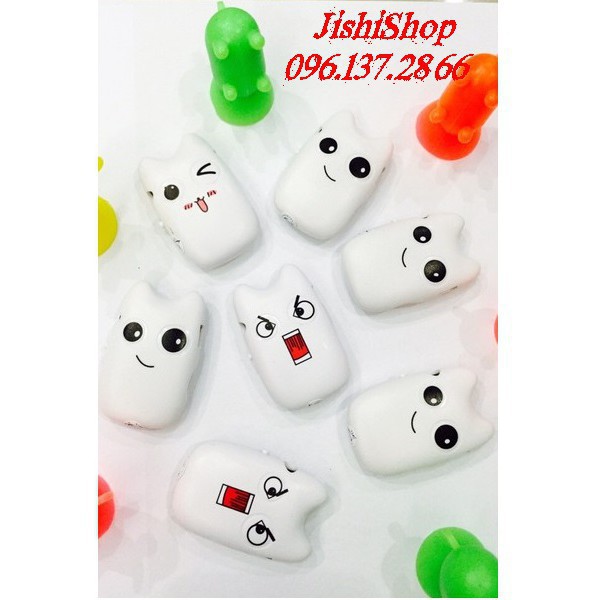 ( hàng sẵn có ) MÁY NGHE NHẠC MINI MP3 HÌNH MÈO TRẮNG NHÁY MẮT - TẶNG TAI NGHE, CÁP SẠC Msp16 Xk85