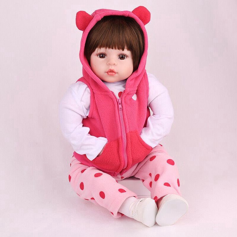 Búp Bê Em Bé Sơ Sinh 58cm Bằng Silicon Vinyl Sống Động Như Thật